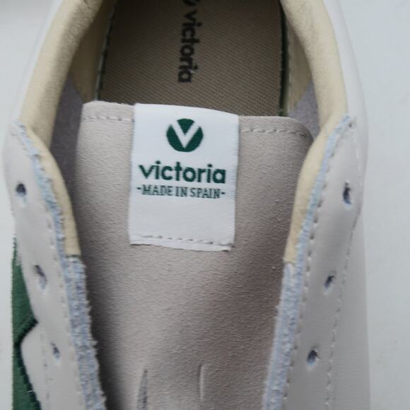 NEW Victoria Women's 10.5 Berlin Botella White Green Leather Shoes Size 42 - Picture 10 of 13